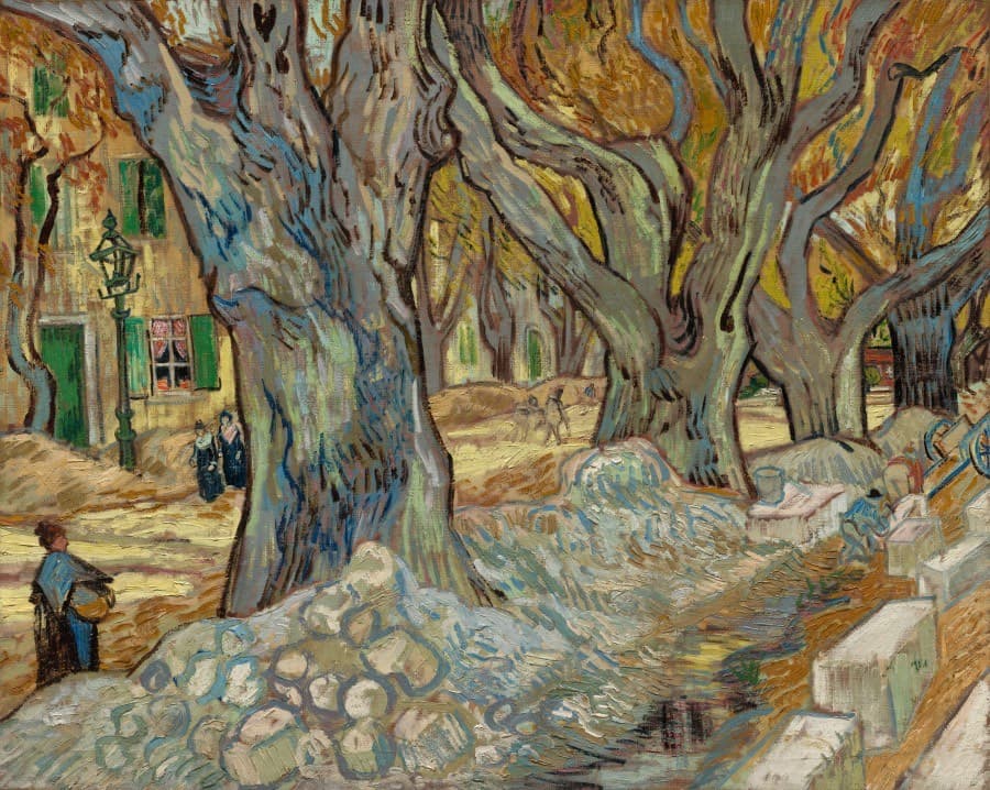 The Large Plane Trees (Road Menders at Saint-Rémy) — Vincent van Gogh